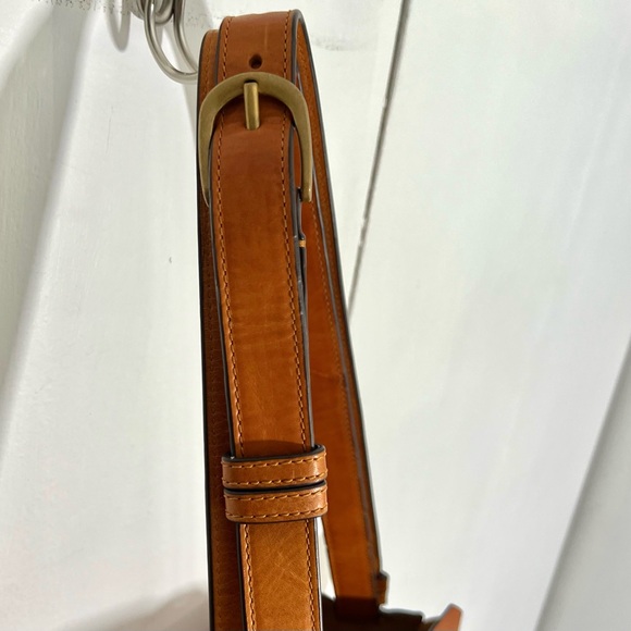 Rare Tory Burch Rowan Whiskey Tan Leather Shoulder Crossbody Studded Bucket Bag - Picture 8 of 11